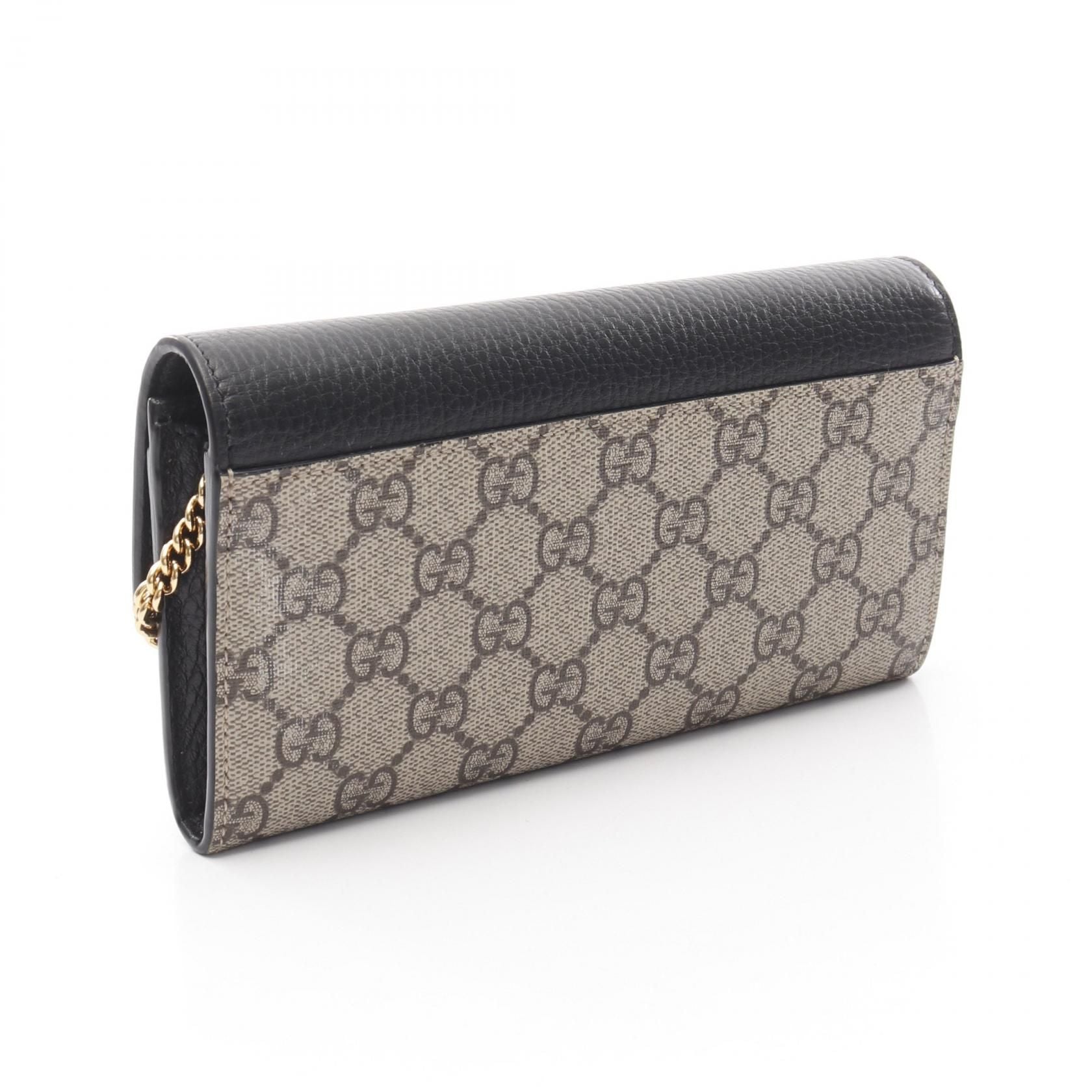 Gucci Gg Marmont Shoulder Bag Beige Black Pvc Coated Canvas 54658517wag 1283