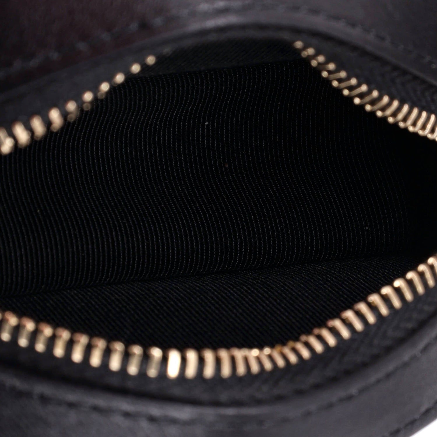 Chanel Frame Chain Around Round Clutch With Chain Quilted Lambskin Mini