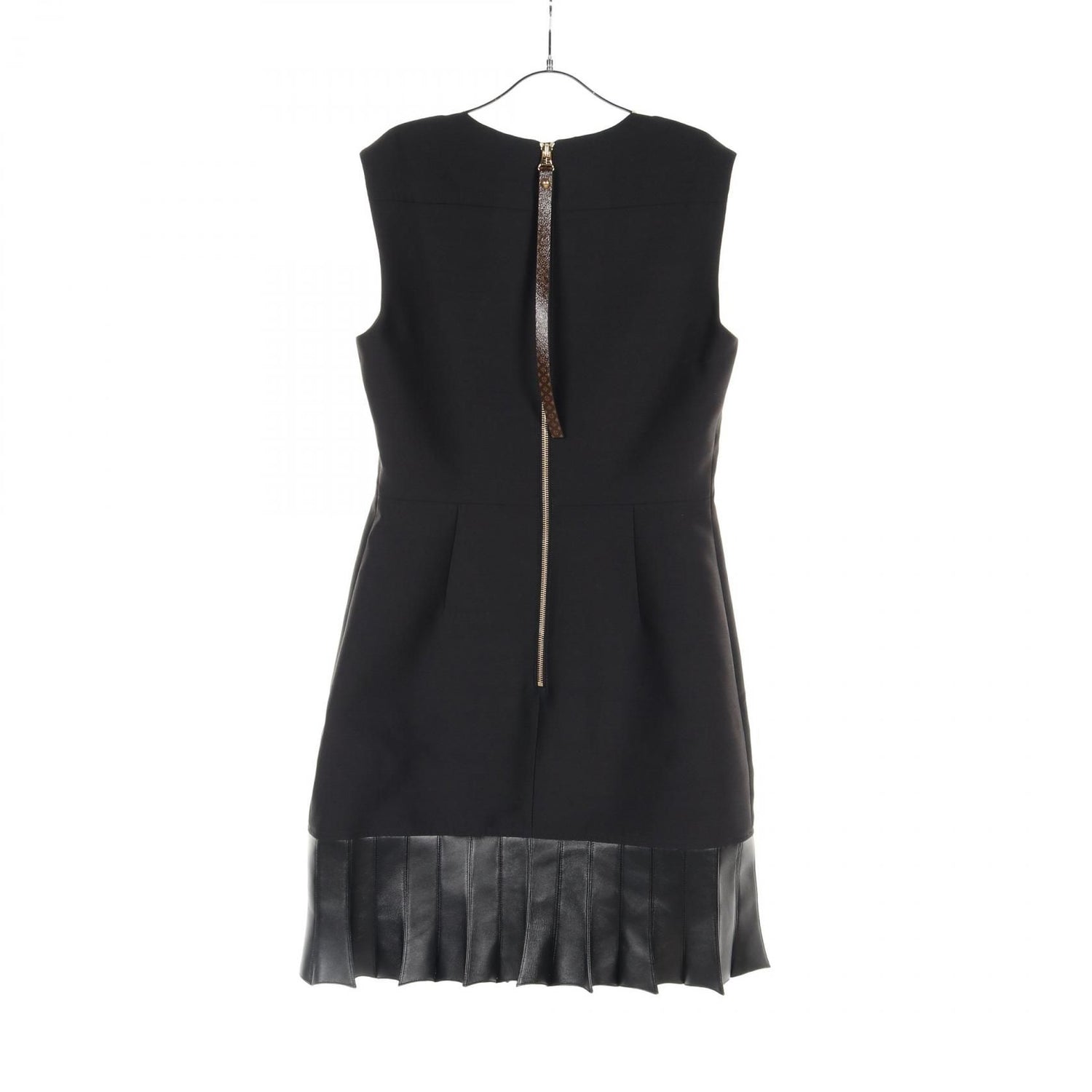 Louis Vuitton Fin Flounce Smikado Dress Black Dress Rw 241wa Sm 4 Fqds 92