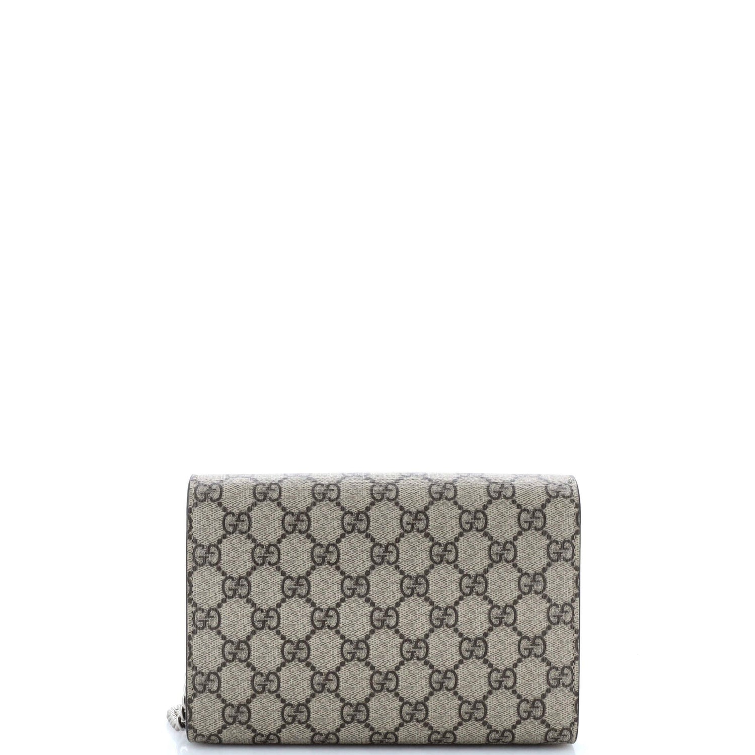 Gucci Dionysus Chain Wallet Gg Coated Canvas Small