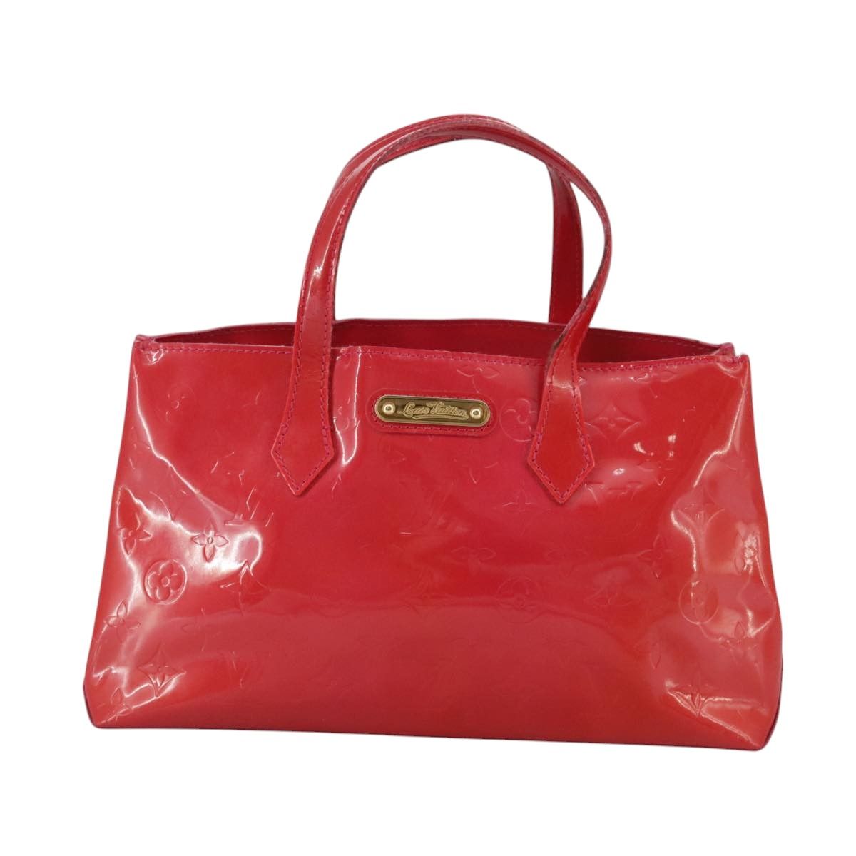 Louis Vuitton Vernis Wilshire Pm Hand Bag Rose Pop M 93643 Auth
