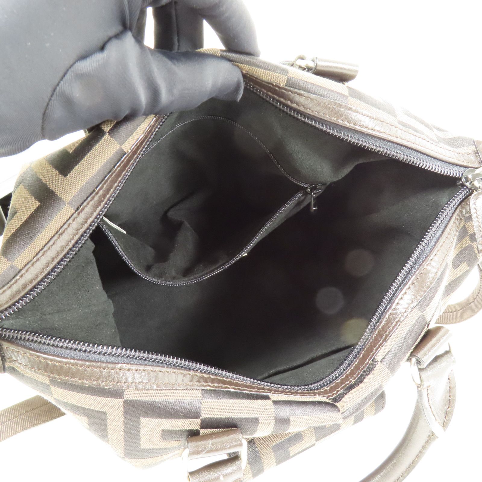 Givenchy Canvas Shoulder Bag Hand-turn Shoulder Bag 2way Shoulder Bag Brown Canvas