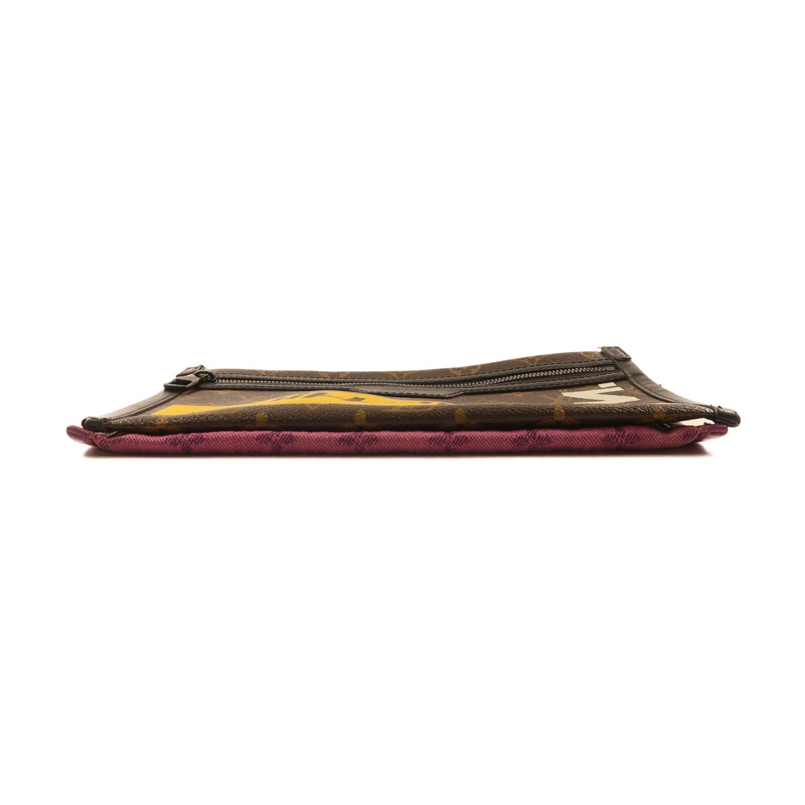Louis Vuitton Monogram D.flat Shoulder Gold/purple Brown Purple Brown/purple Shoulder Bag M 446