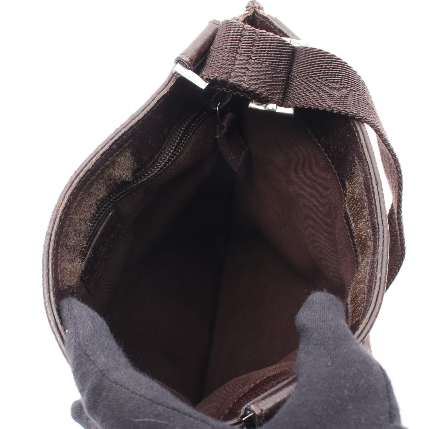 Gucci Gg Canvas Shoulder Bag Beige Brown Canvas 27639