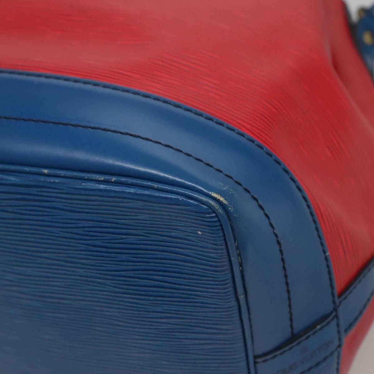 Louis Vuitton Epi Noe Shoulder Bag Bicolor Red Blue M 44084 Lv Auth
