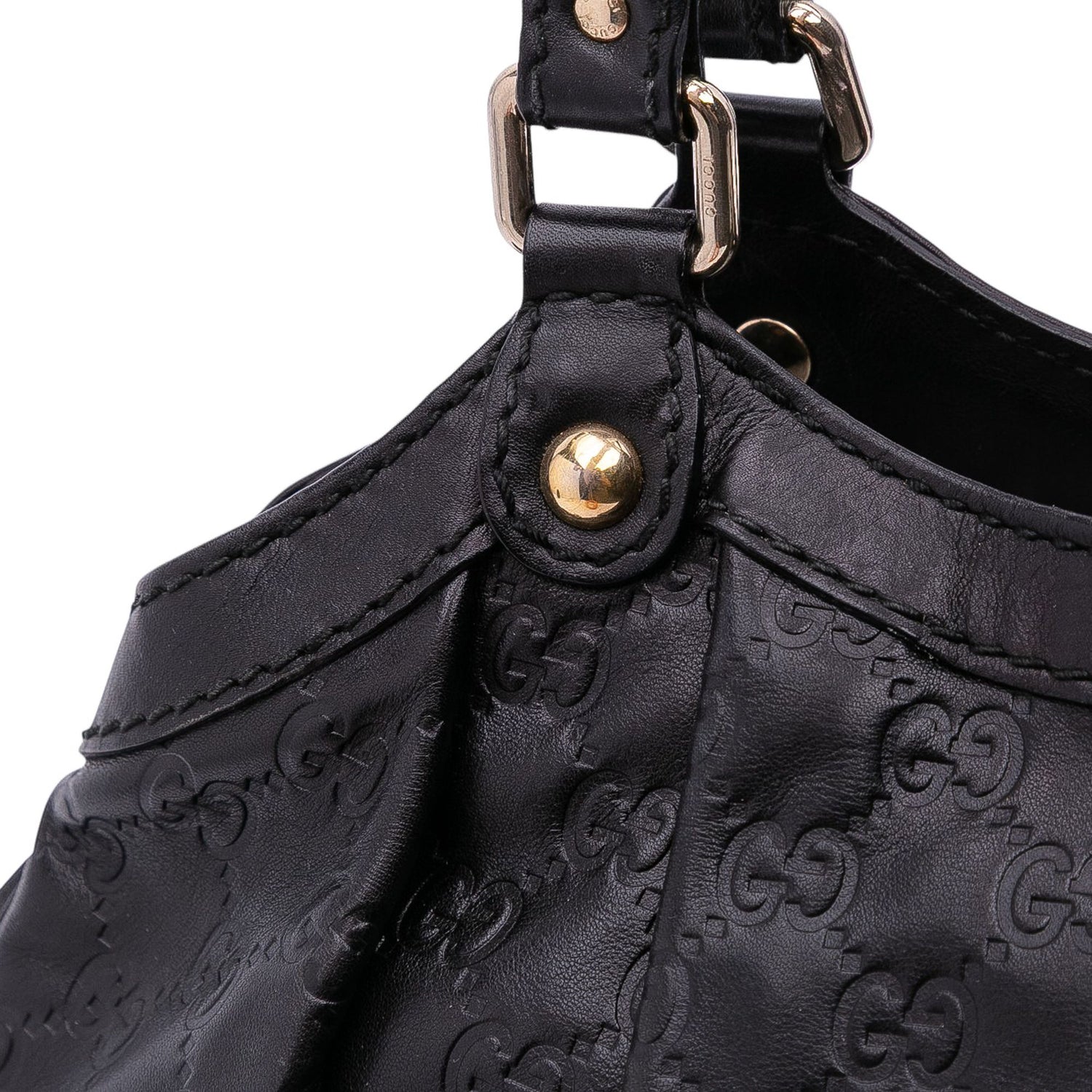 Gucci Medium Guccissima Sukey Tote Black