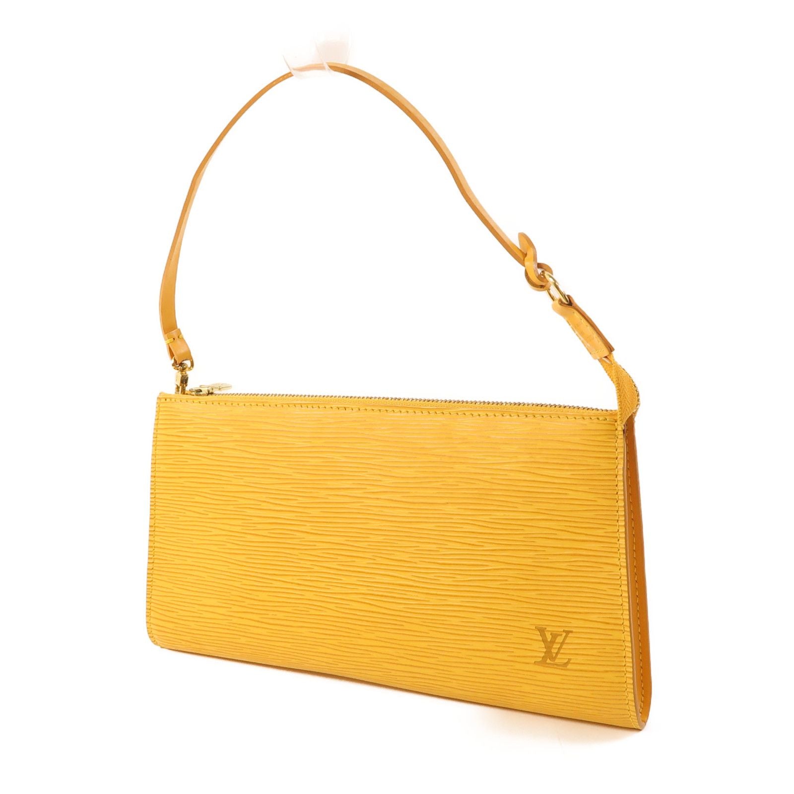 Louis Vuitton Epi Pochette Accessoires Pouch Kinpaku Handmade Bag Yellow Handbag M 5294a