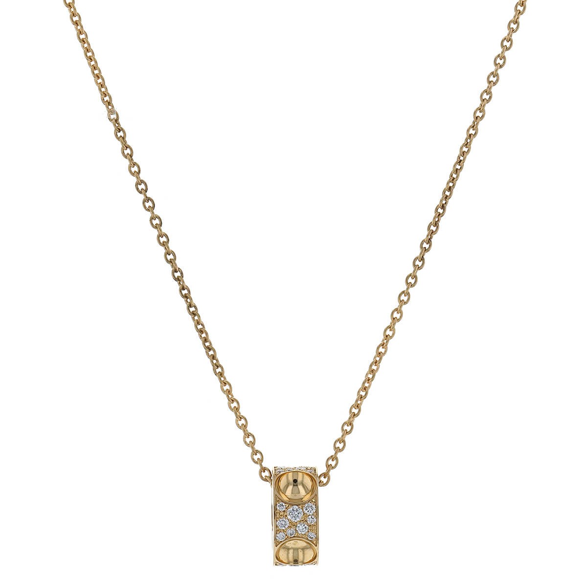 Louis Vuitton Empreinte diamonds and gold necklace