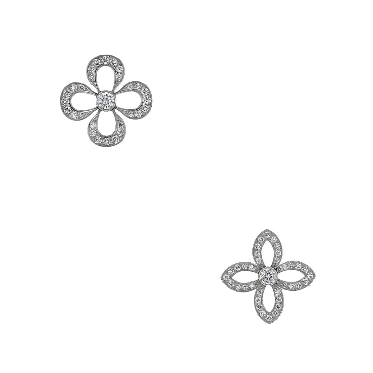 Louis Vuitton Puces Craquantes diamonds and gold earrings