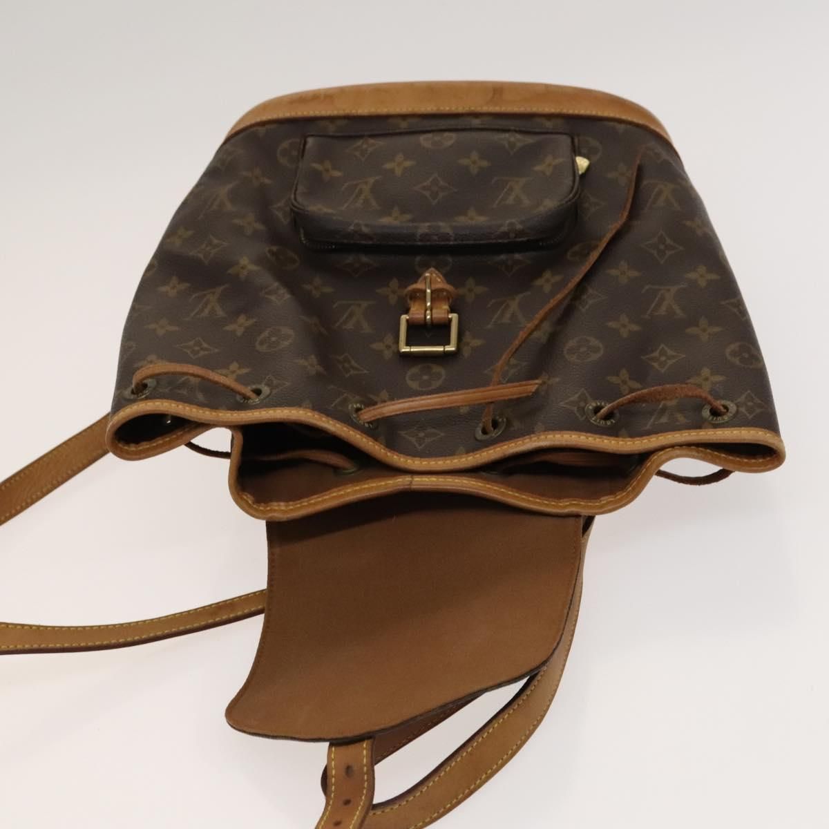 Louis Vuitton Monogram Montsouris Mm Backpack M 51136 Lv Auth