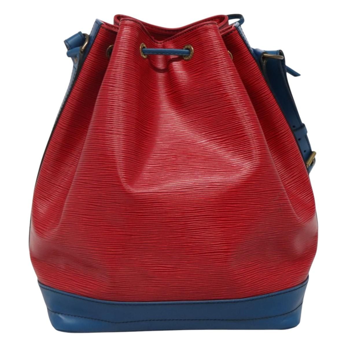 Louis Vuitton Epi Noe Shoulder Bag Bicolor Red Blue M 44084 Lv Auth