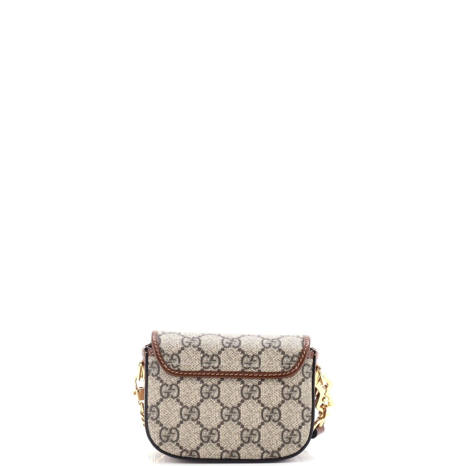 Gucci Horsebit 1955 Flap Wallet With Strap Gg Coated Canvas