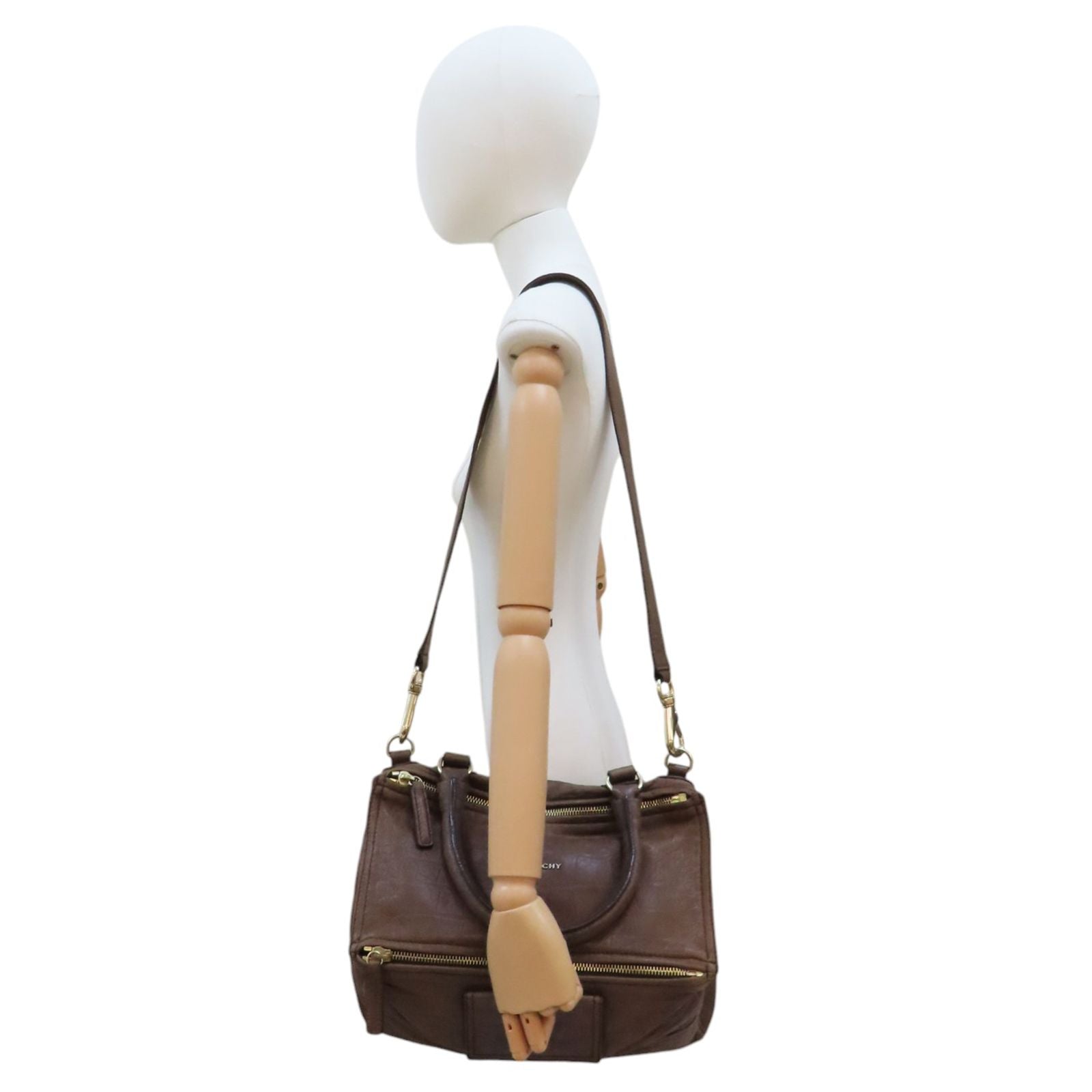 Givenchy Pandora Shoulder Handbag Coatskin Brown