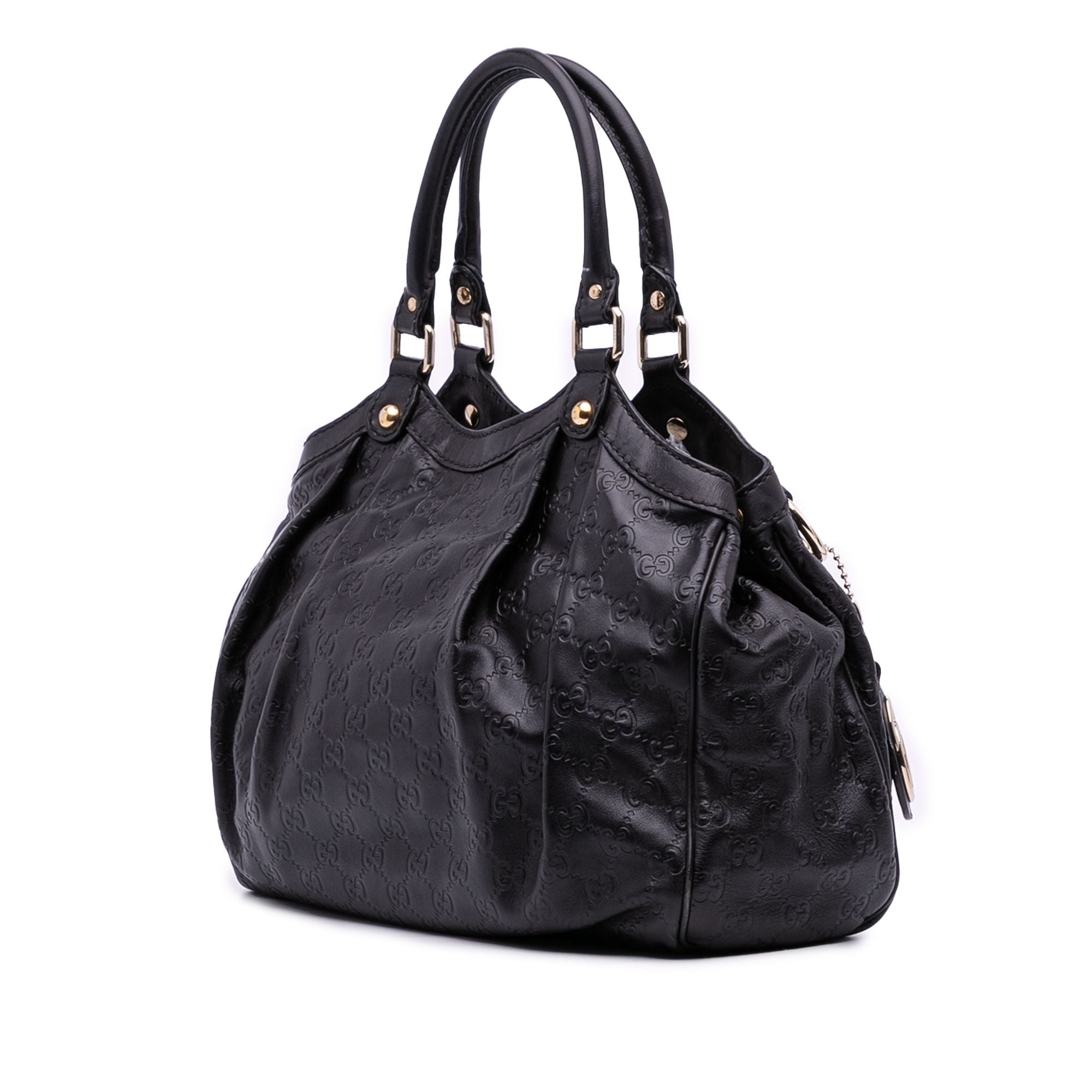 Gucci Medium Guccissima Sukey Tote Black
