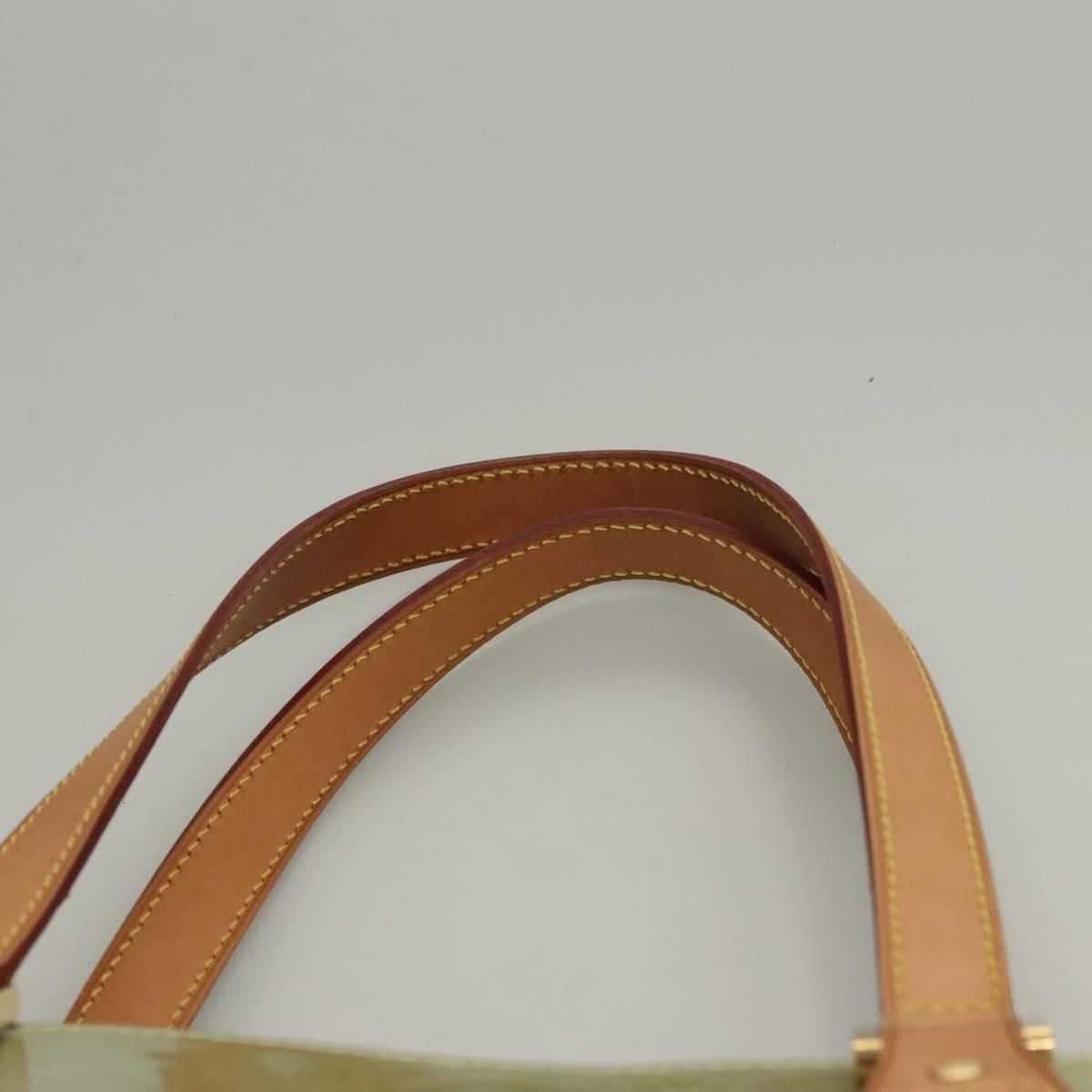 Louis Vuitton Vernis Houston Hand Bag Gris M 91053 Lv Auth