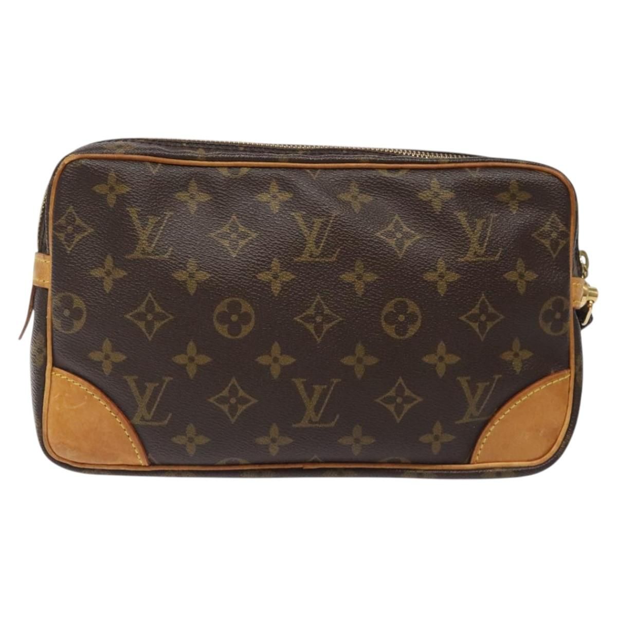 Louis Vuitton Monogram Marly Dragonne Gm Clutch Bag M 51825 Lv Auth