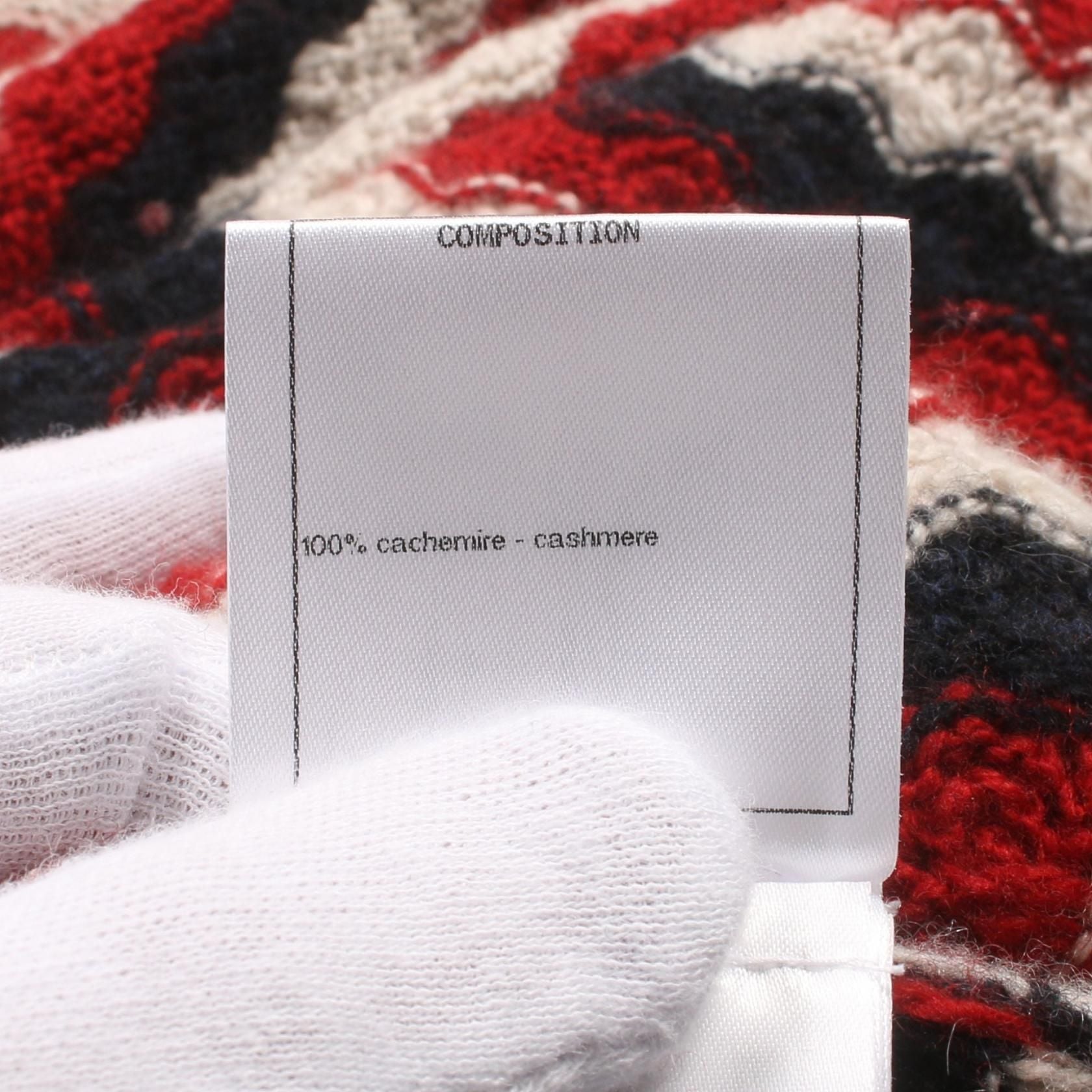 Chanel Navy Red White Dress Other Cashmere P 57823k 07567