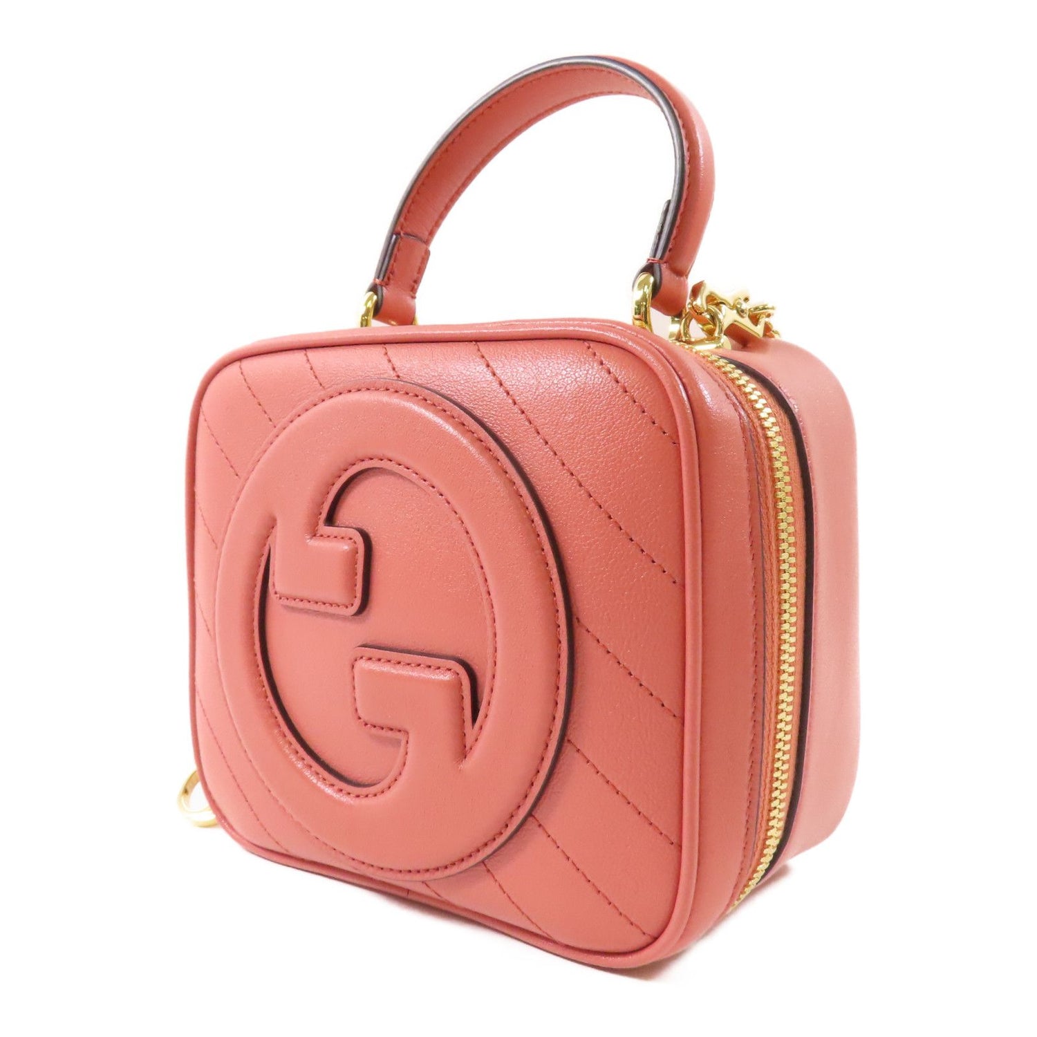 Gucci Cowhide Leather Blondie Bag Hand-handed Shoulder And Back Bag 2way Shoulder Bag Pink Calfskin (cowhide) 74
