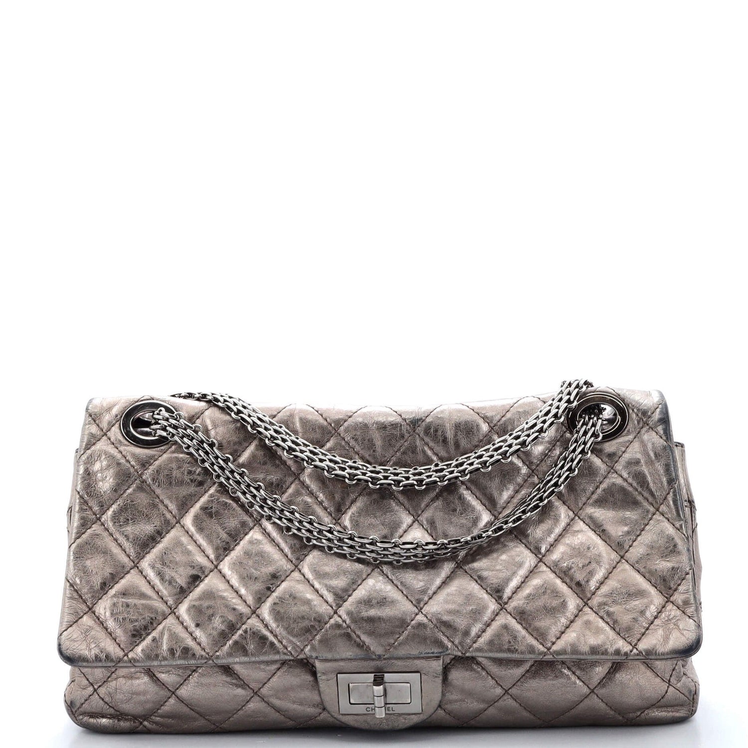 Chanel Reissue 2.55 Flap Bag Quilted Metallic Aged Calfskin 227