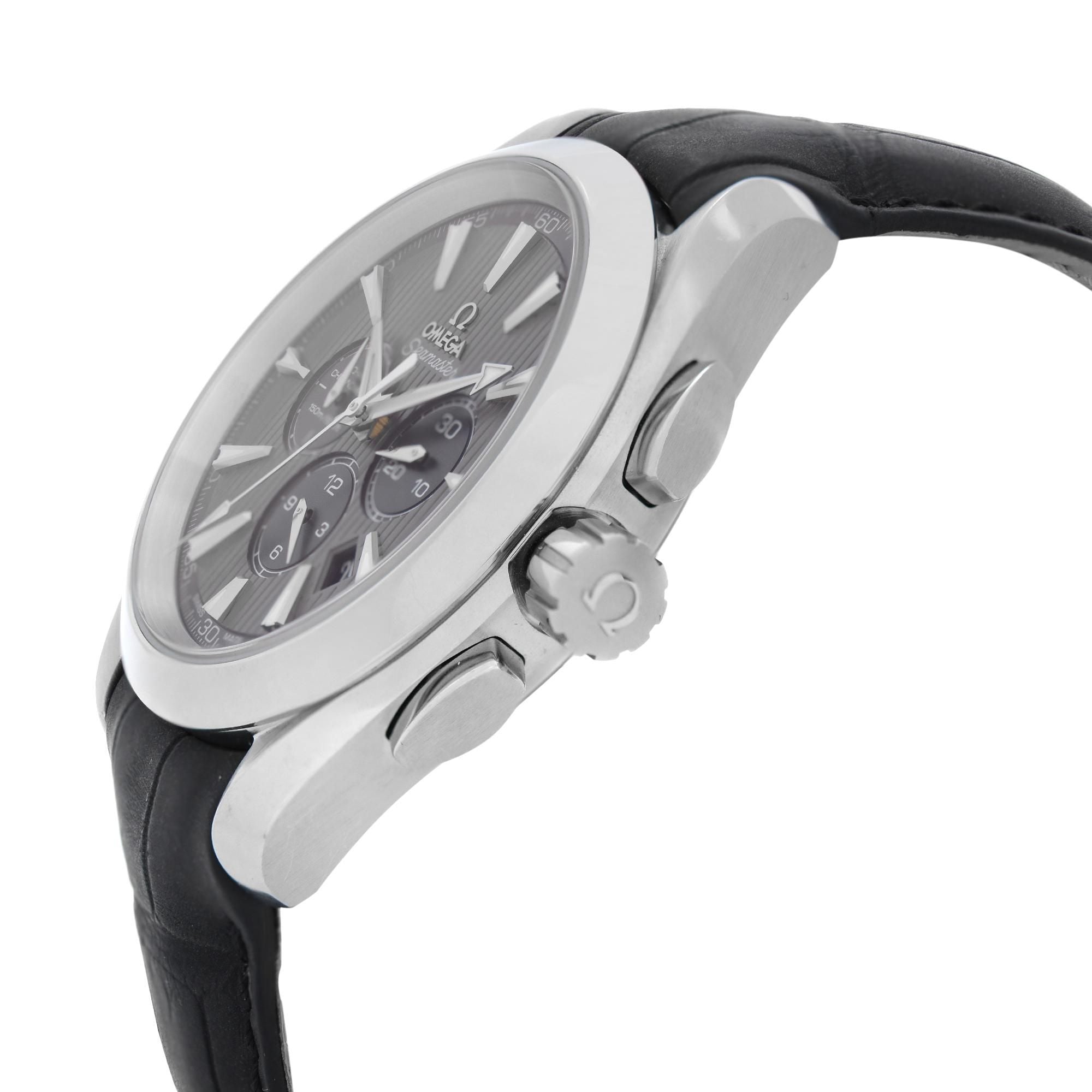 Omega Seamaster Aqua Terra Steel Chronograp Gray Dial Watch 231.13.44.50.06.001