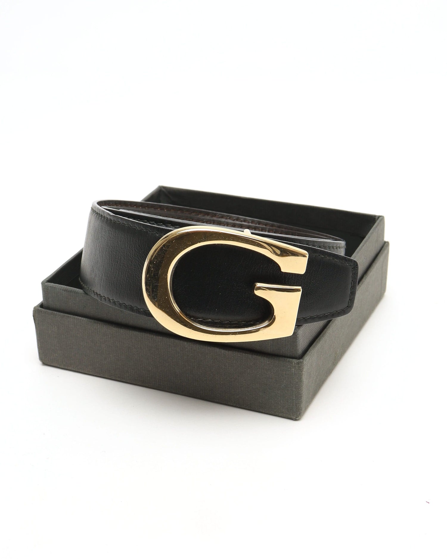 Gucci G Leather Belt