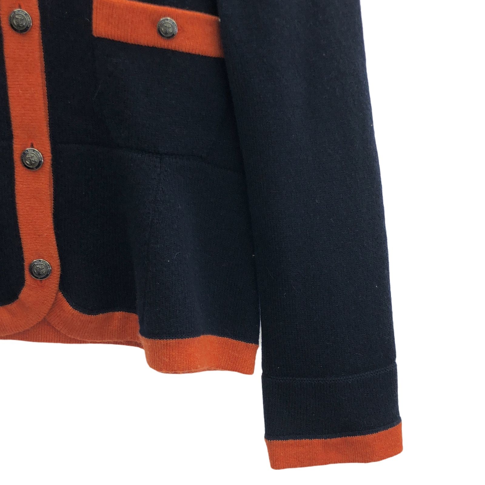 Chanel Navy Cardigan Cashmere