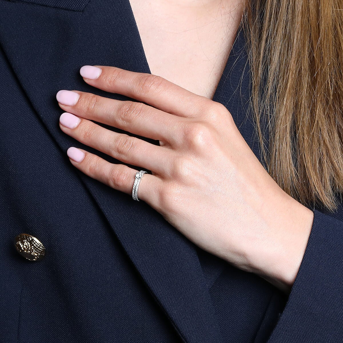 Mauboussin diamonds and gold ring