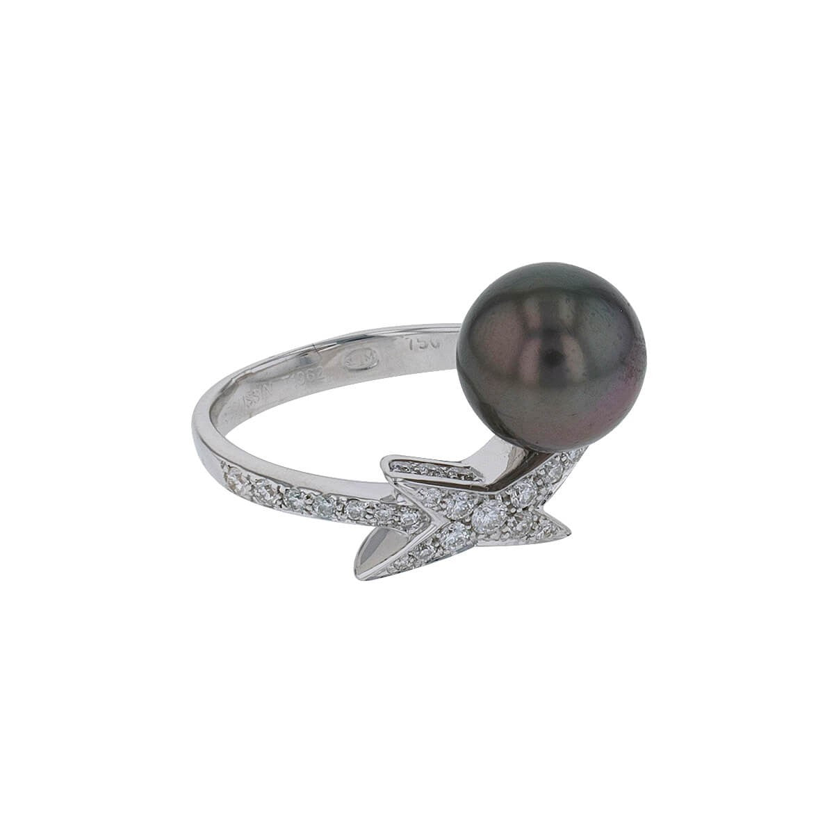 Mauboussin Perle de Ma Vie cultured pearl, diamonds and gold ring