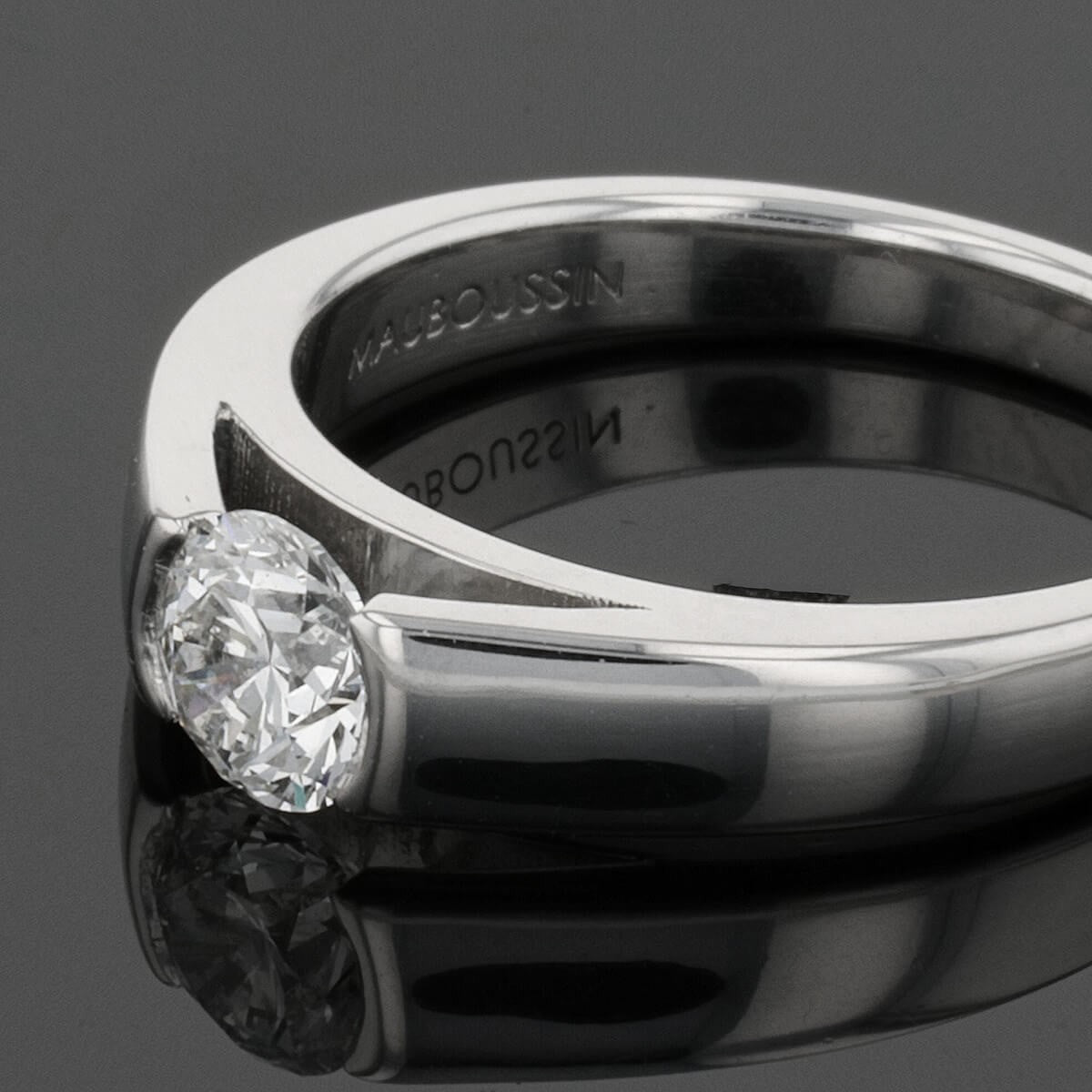 Mauboussin Swan diamond and platinum ring