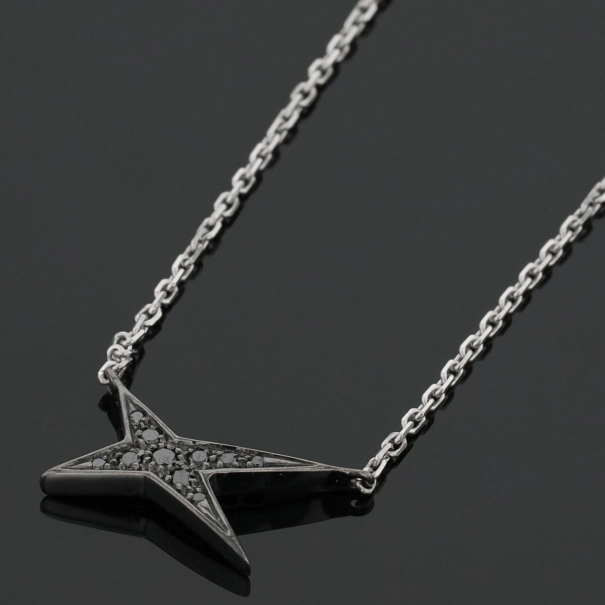 Mauboussin Valentin For You black diamonds and gold necklace