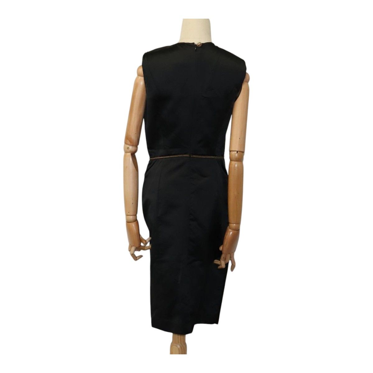 Chanel One Piece Silk Black Cc Auth