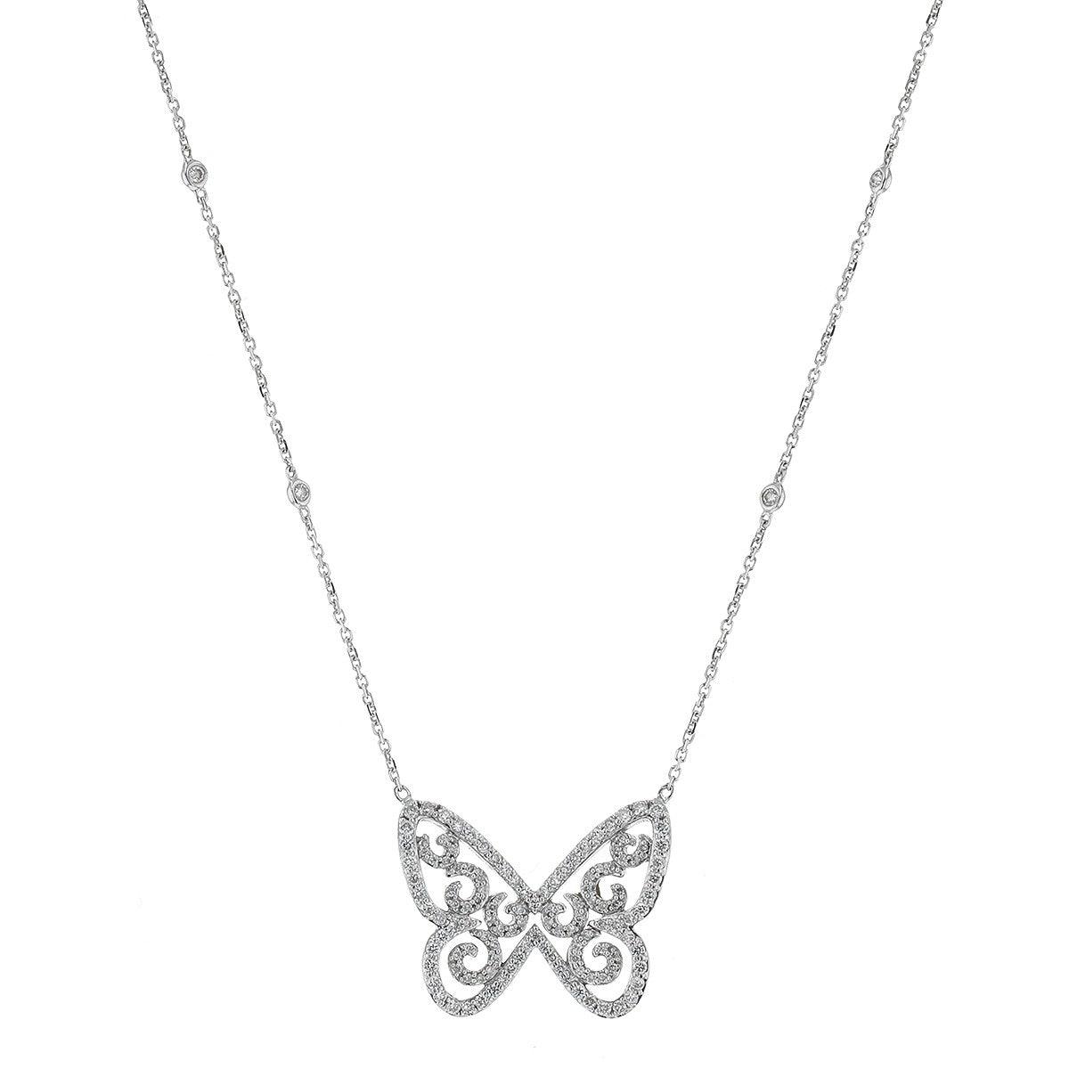 Messika Butterfly diamonds and gold necklace