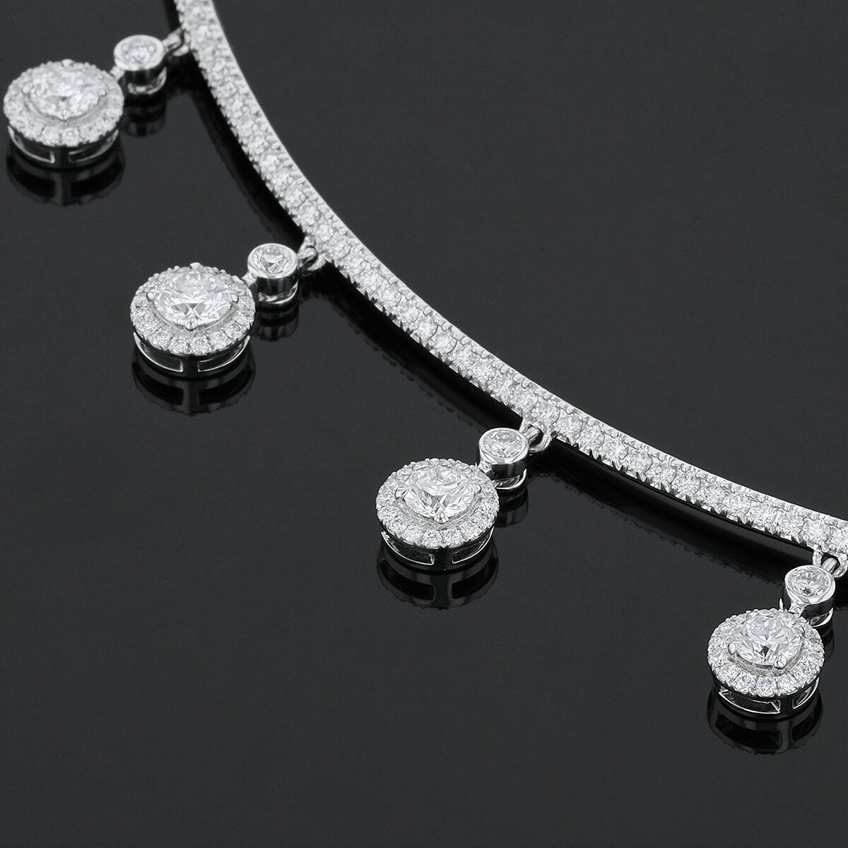 Messika diamonds and gold necklace