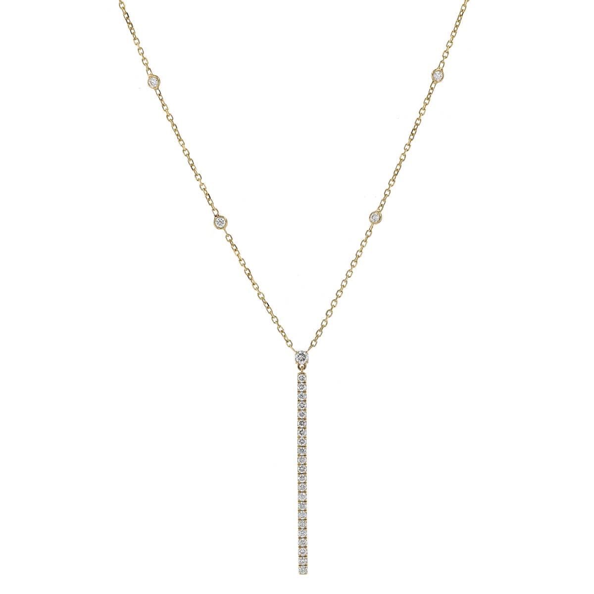 Messika Gatsby Barrette diamonds and gold necklace