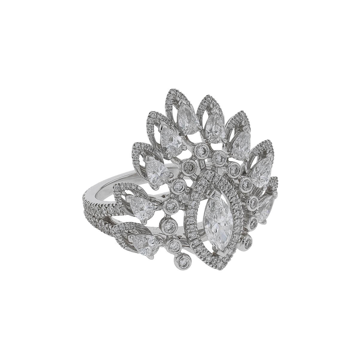 Messika Marquise Desert Bloom diamonds and gold ring