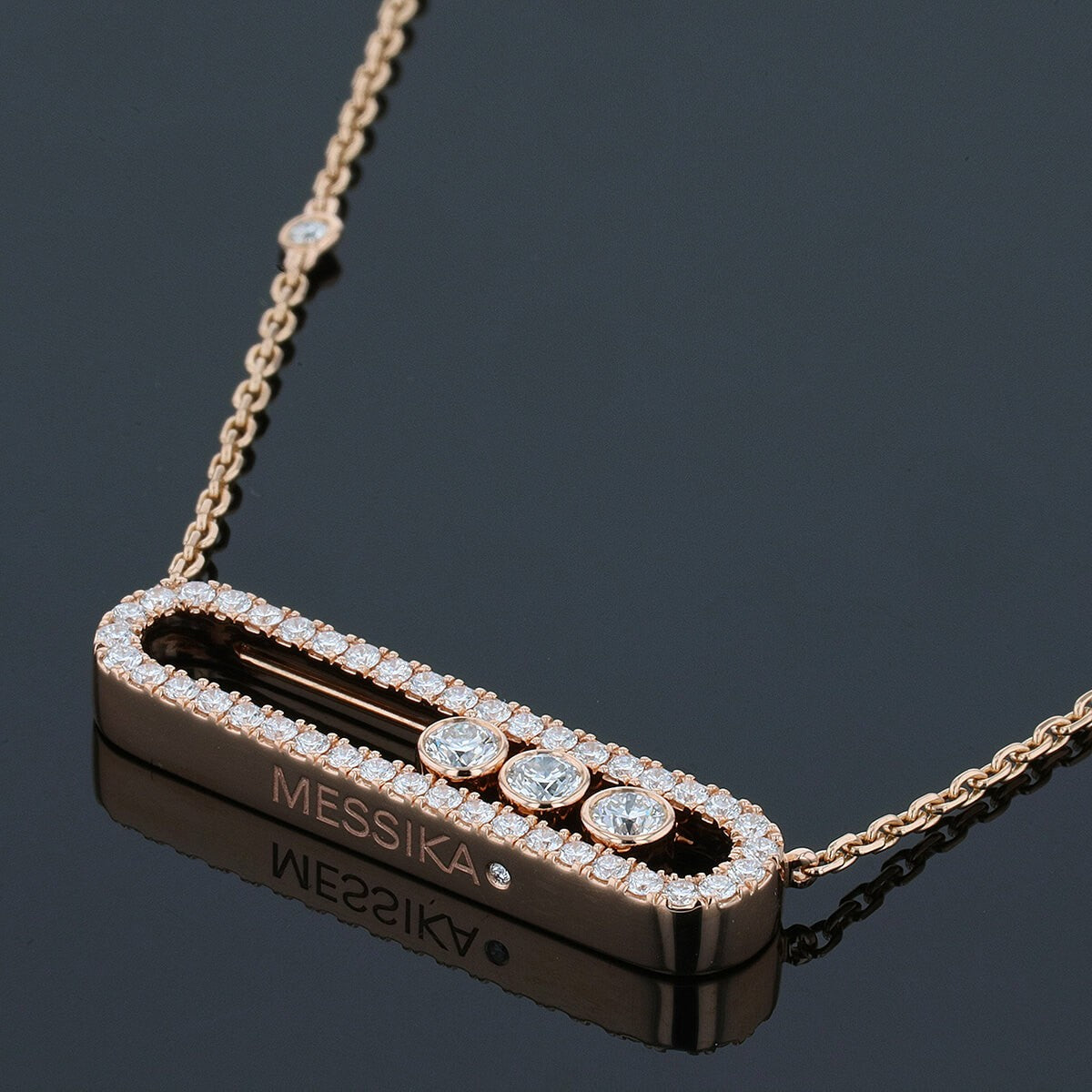 Messika Move diamonds and gold necklace