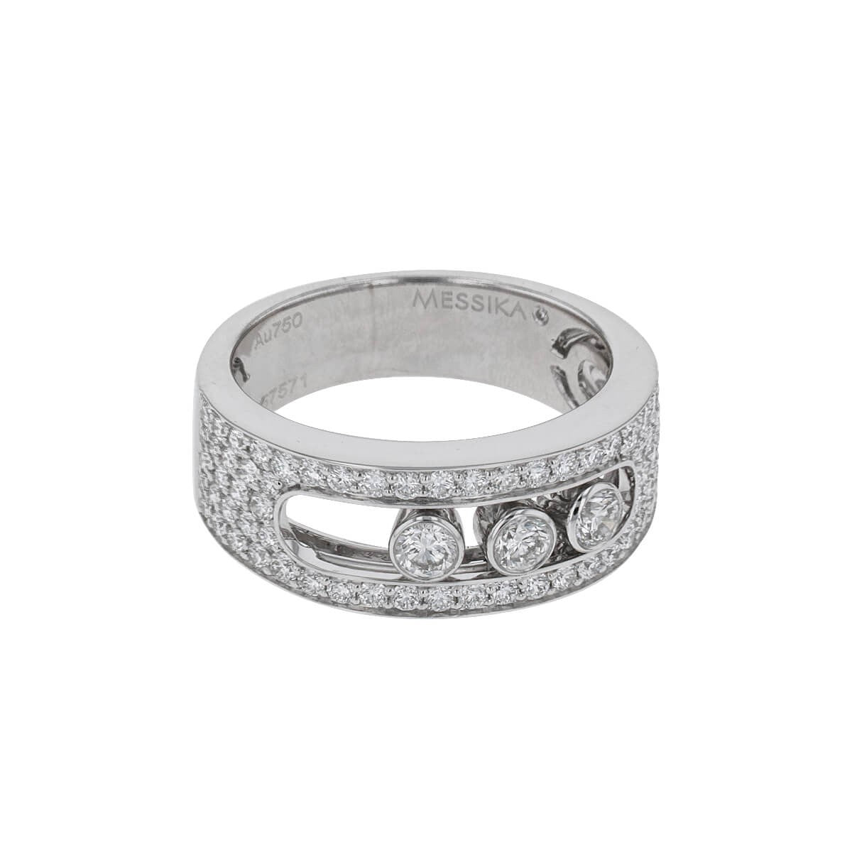 Messika Move Joaillerie diamonds and gold ring