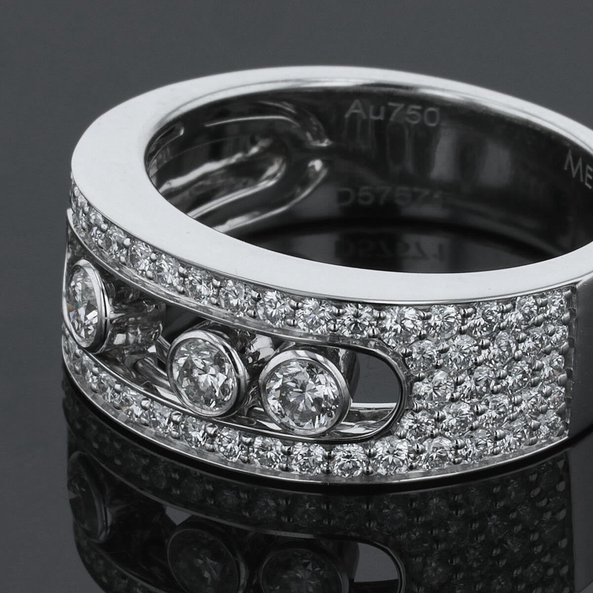 Messika Move Joaillerie diamonds and gold ring