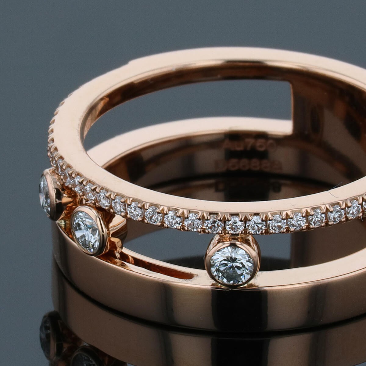 Messika Move Romane diamonds and gold ring