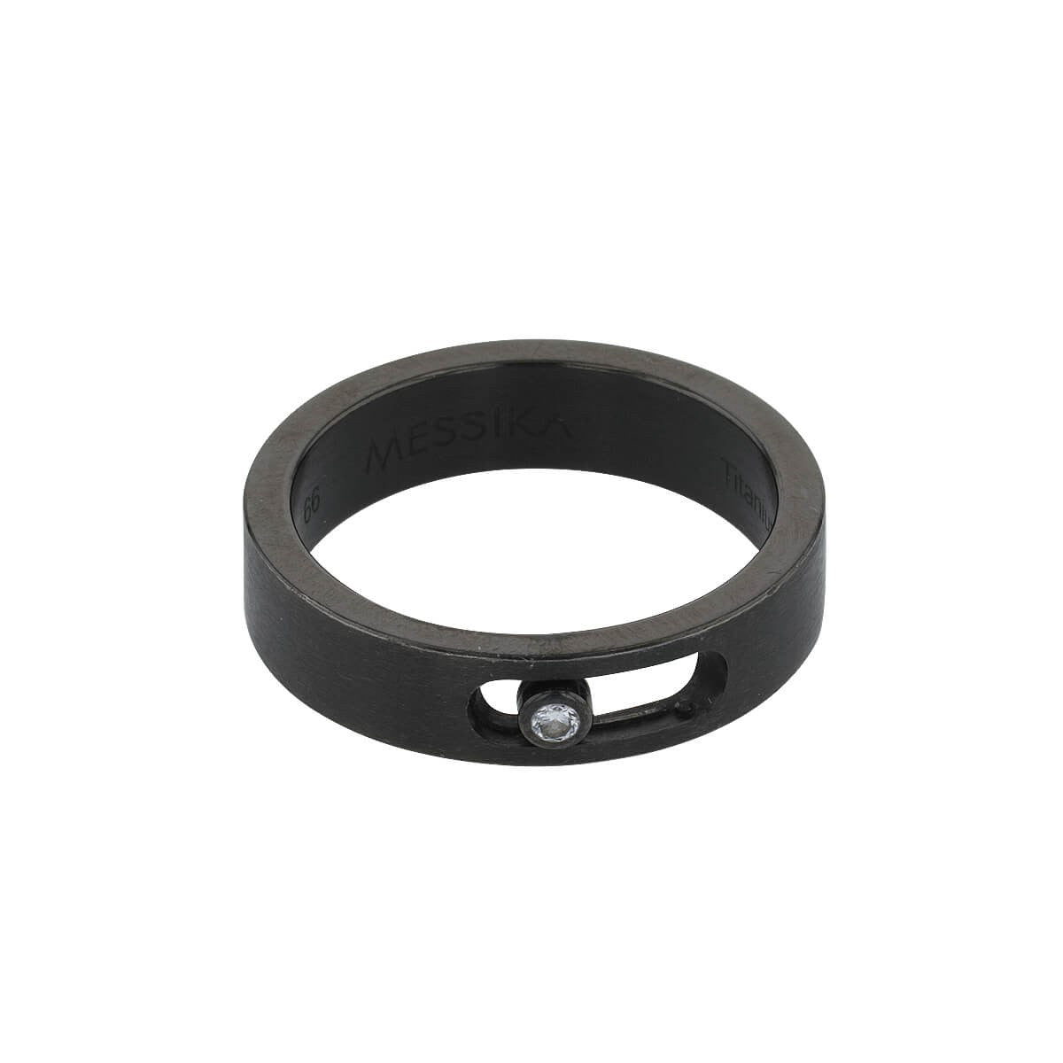Messika Move titanium and diamond ring