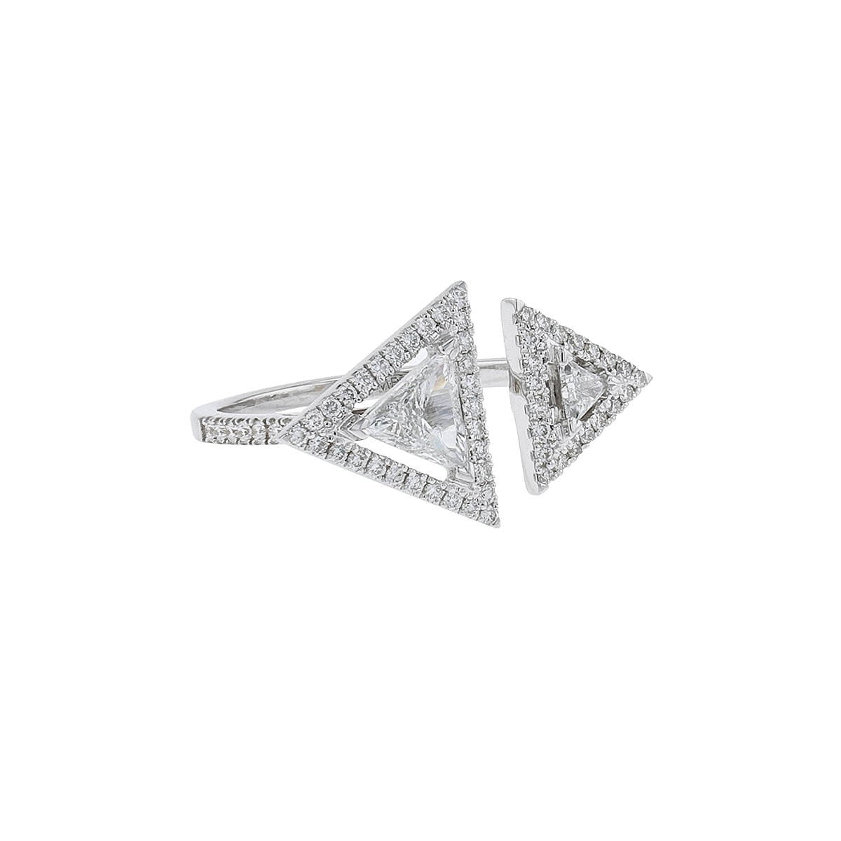 Messika diamonds and gold ring