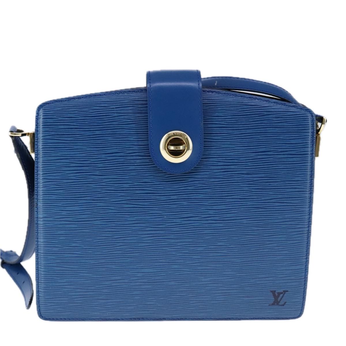 Louis Vuitton Epi Capuchin Shoulder Bag Blue M 52345 Lv Auth