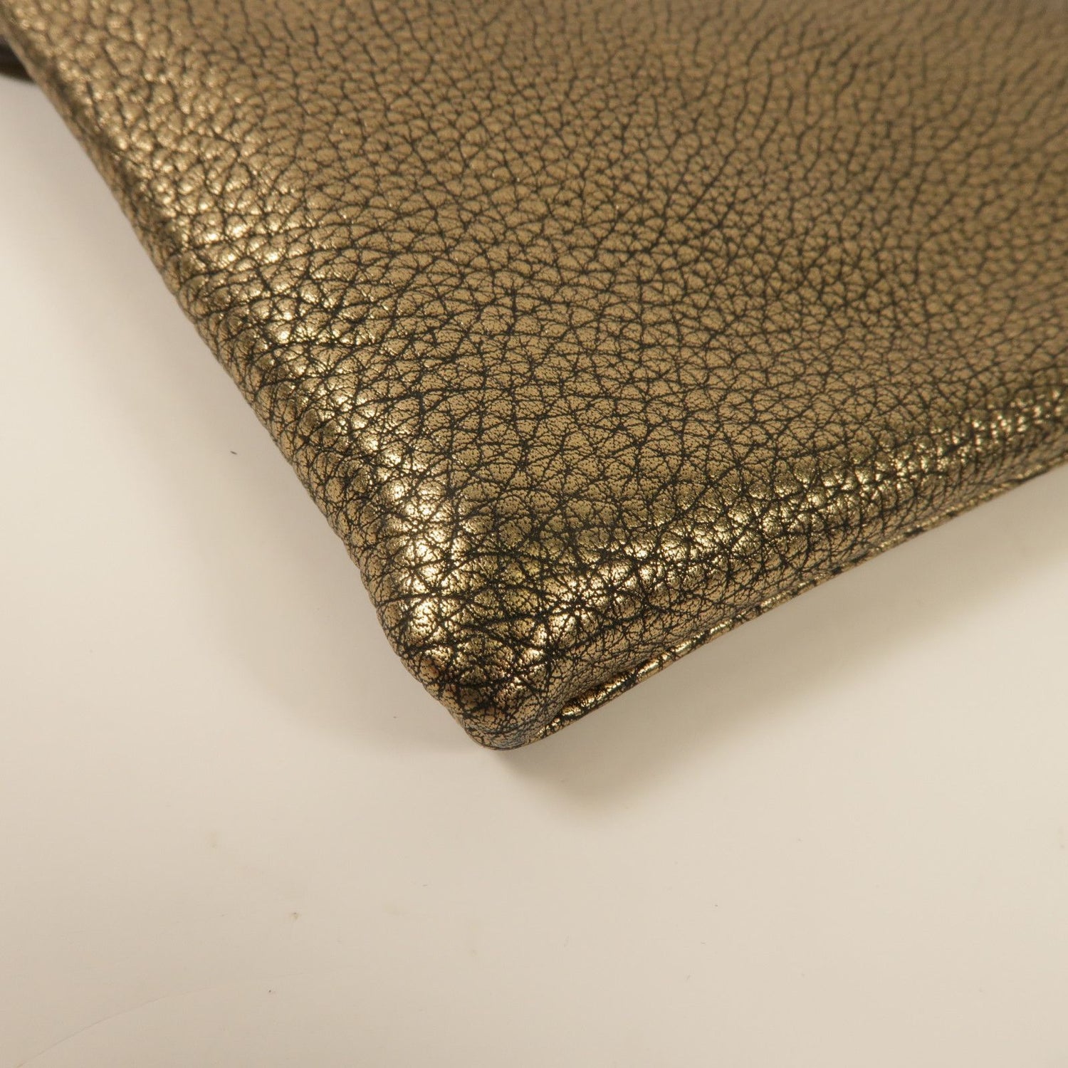 Givenchy Cowhide Leather Clutch Bag Business Bag Clutch Bag Gold Calfskin (cowhide)
