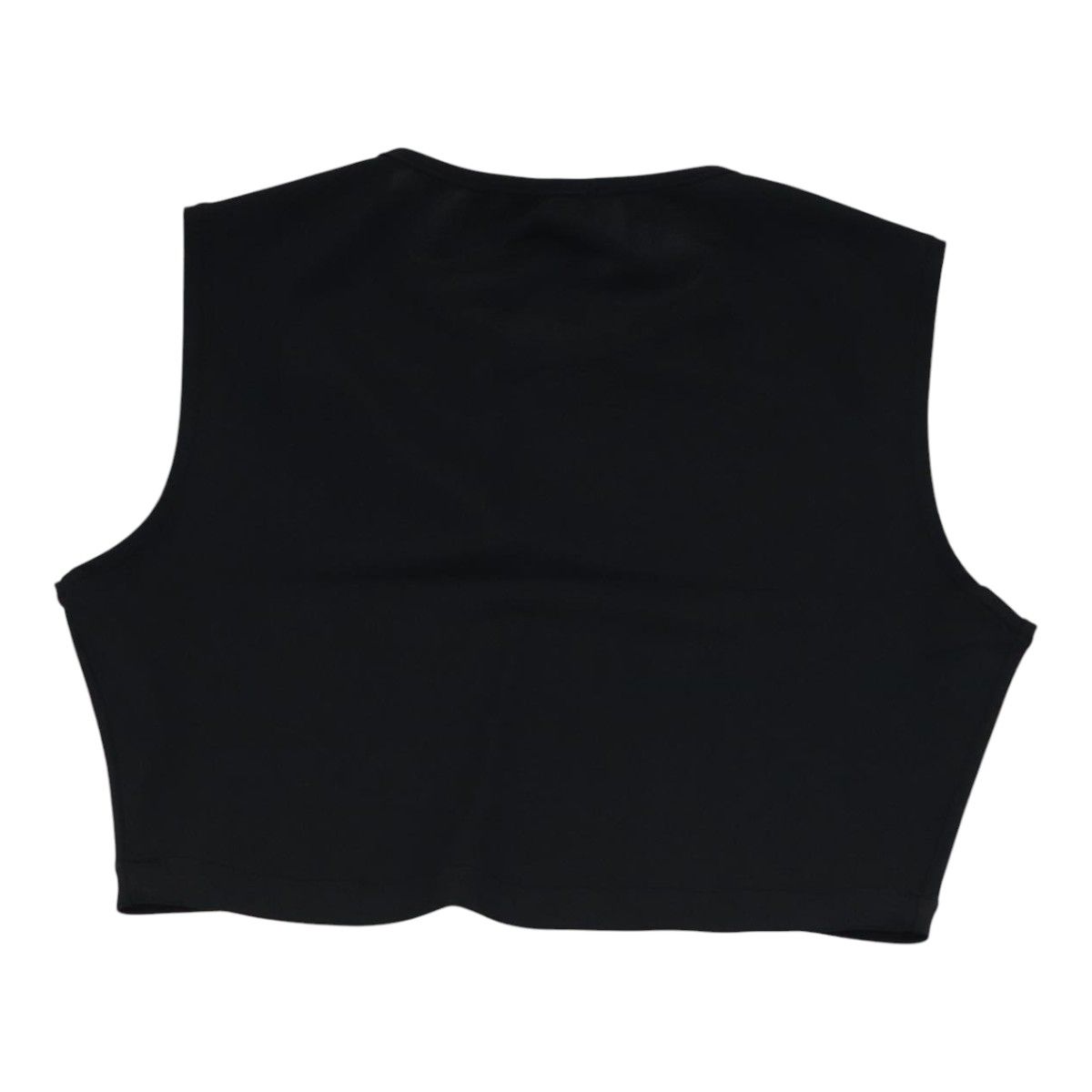 Chanel Tank Top Silk Black Cc Auth