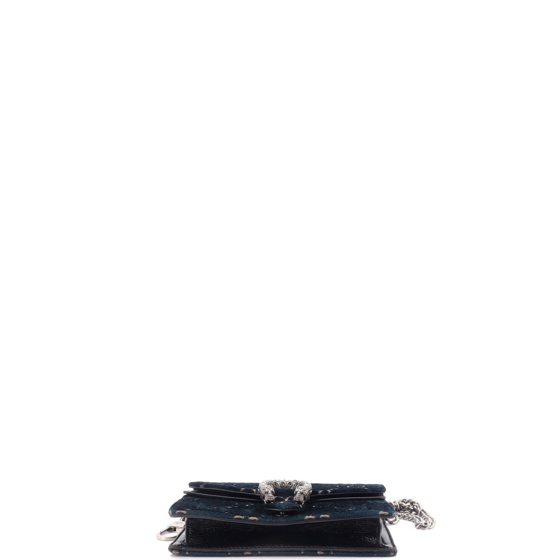 Gucci Dionysus Bag Gg Velvet Super Mini