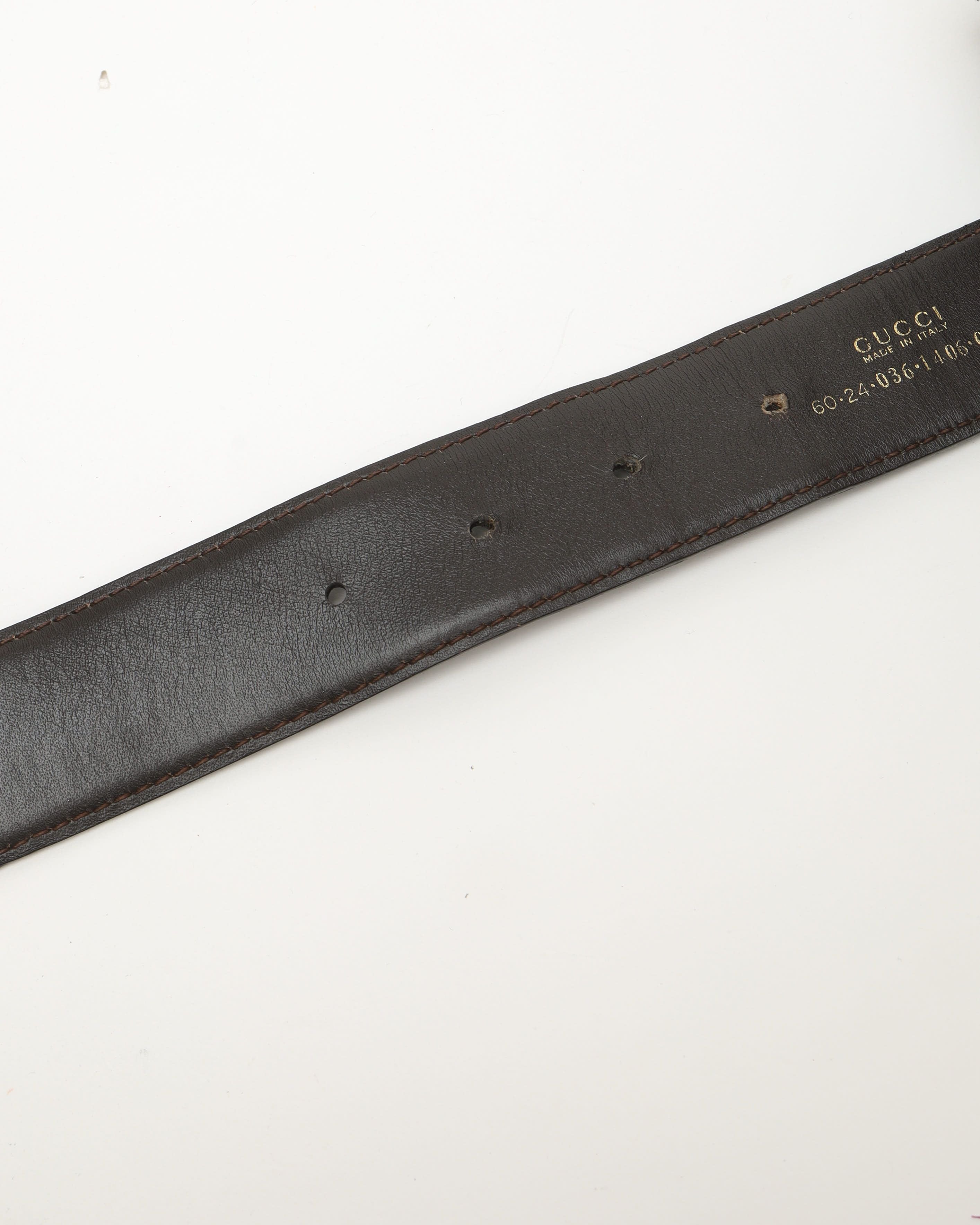 Gucci G Leather Belt