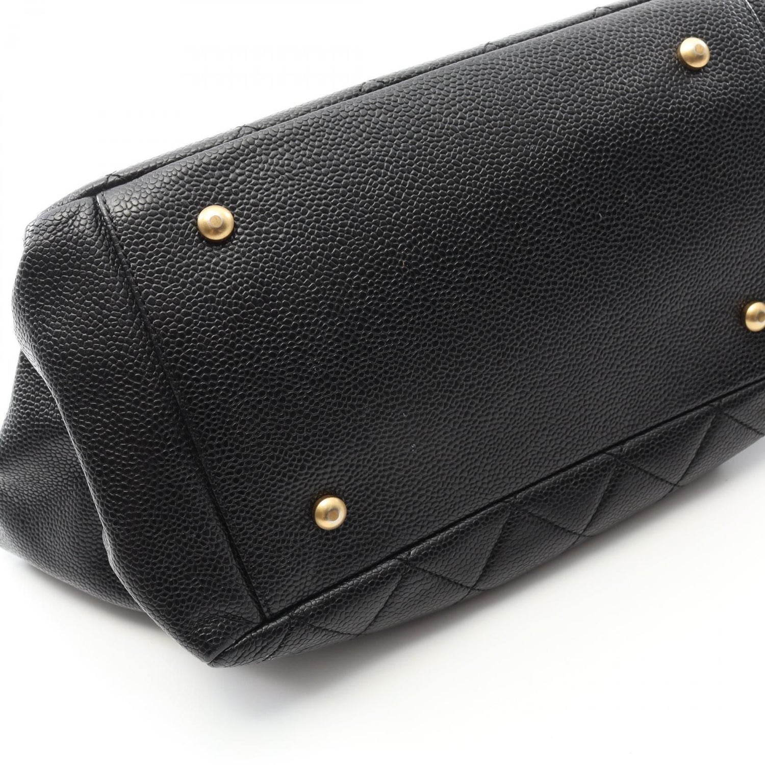 Chanel Black Matelasse Handbag Calfskin (cowhide)