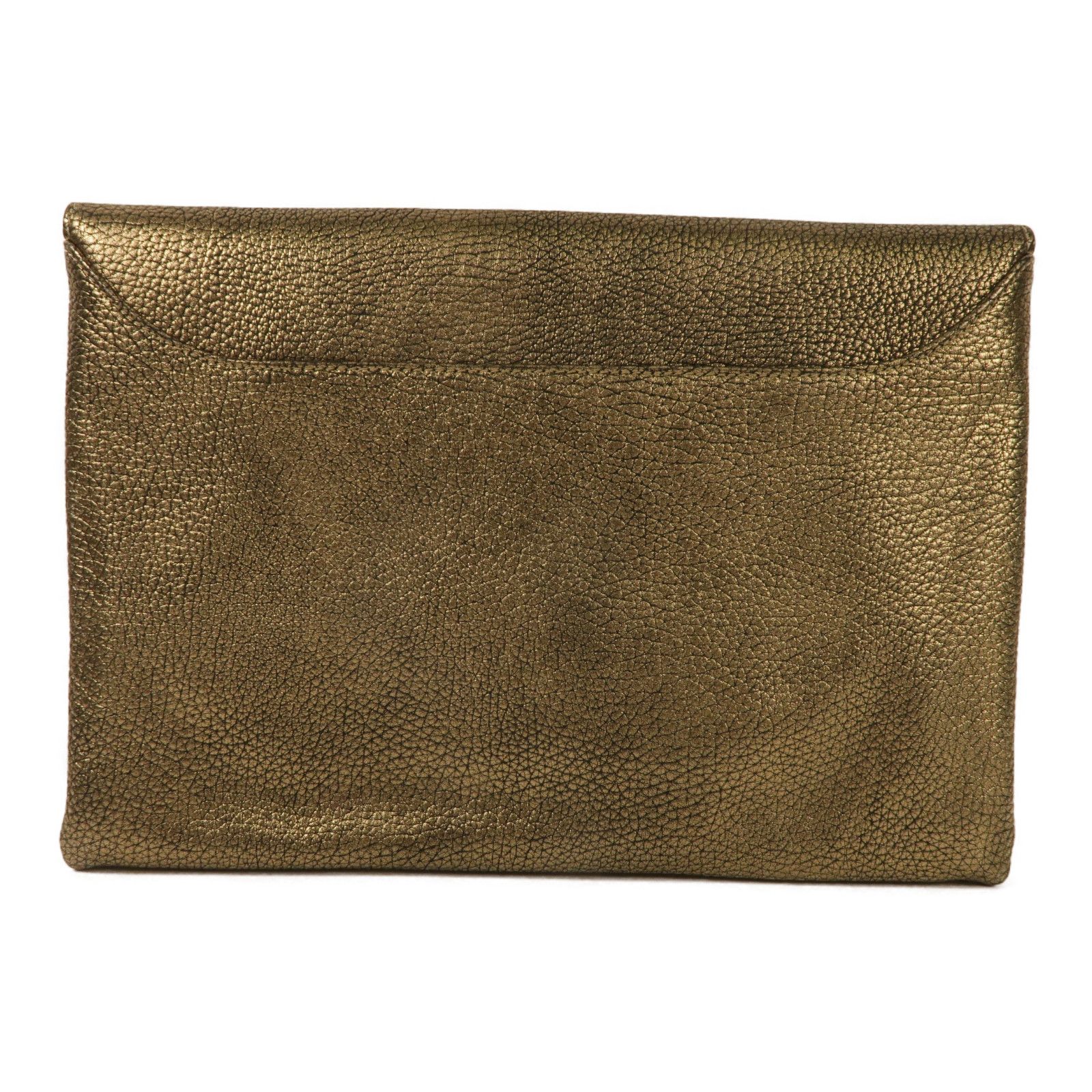 Givenchy Cowhide Leather Clutch Bag Business Bag Clutch Bag Gold Calfskin (cowhide)