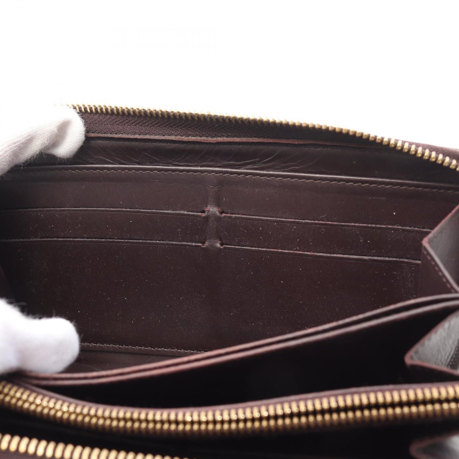 Louis Vuitton Zippy Wallet Amarrant Purple Around Long Wallet M 93522