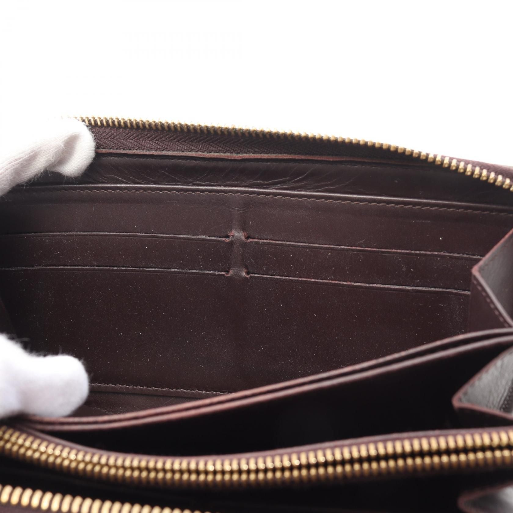Louis Vuitton Zippy Wallet Amarrant Purple Around Long Wallet M 93522